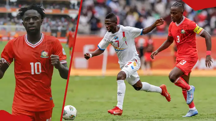 Harambee Stars delivered an impressive performance in their CHAN 2024 opener at Kasarani. Photos by CAF Online and Simon Maina Source: Getty Images